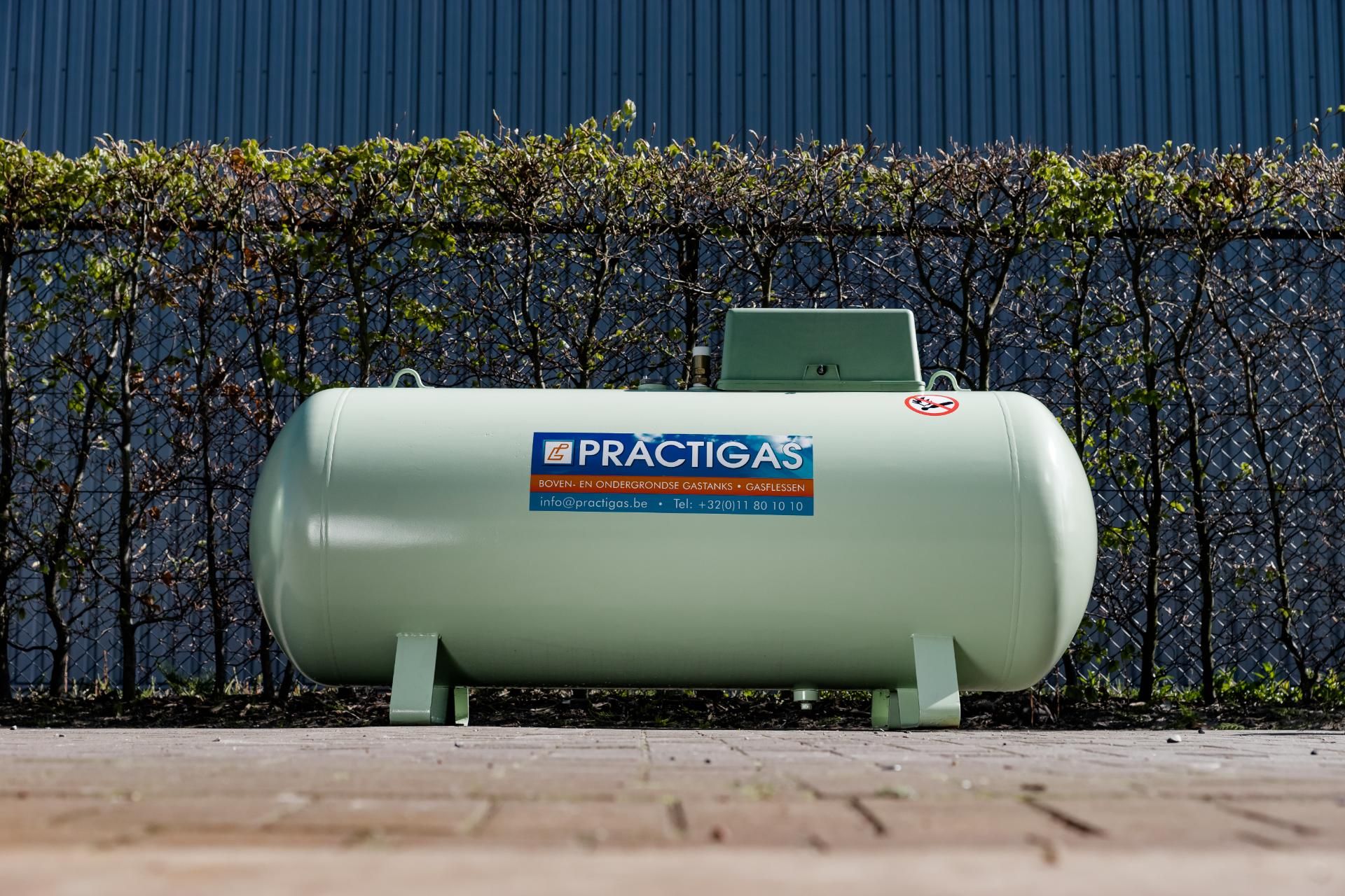 Practigas bovengrondse gastank 1000 liter