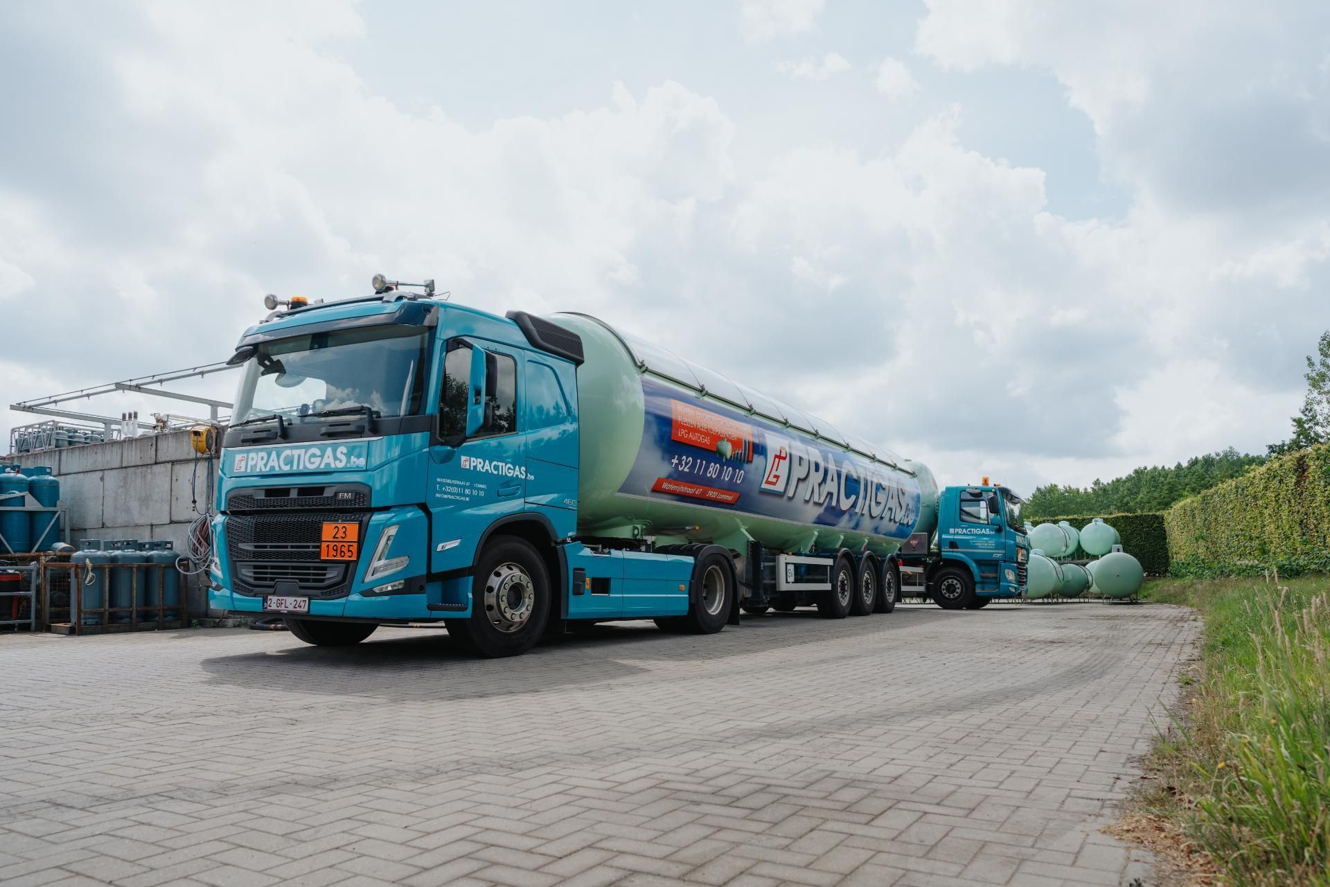 Practigas transporttruck inzet